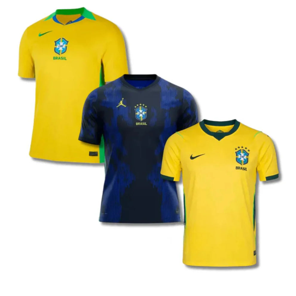Combo 3 Camisas do Brazil - Brasil - Fan Version