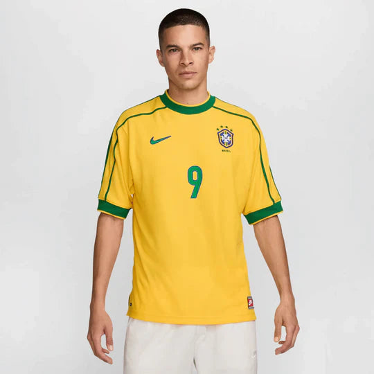 Brazil 1998/99 Retro Jersey – Men’s Edition RONALDO #9
