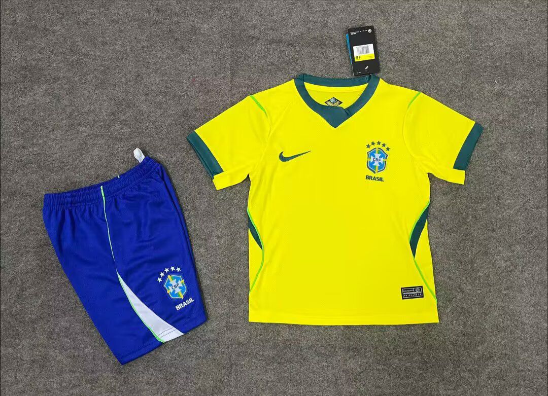 Conjunto Infantil Brazil World Cup 2026 Kit Kids