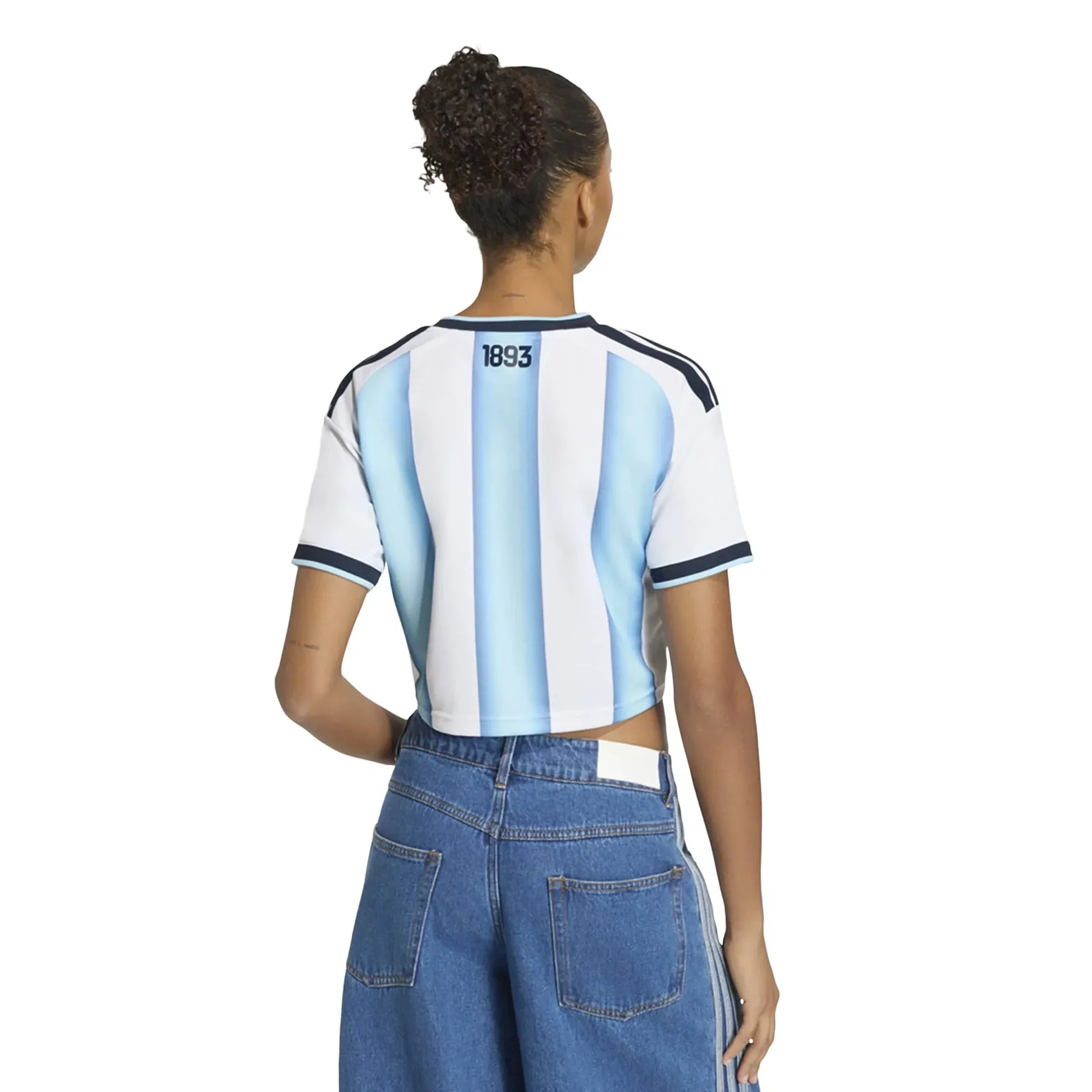 2026 Argentina Women's Stadium Home Cropped Soccer Jersey - World Cup 2026