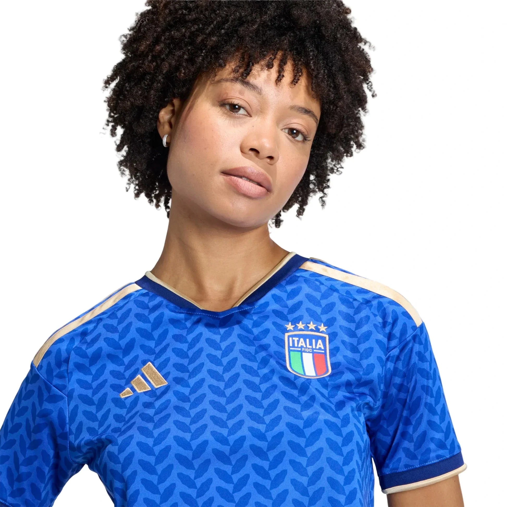 2026 Italy Women's Stadium Home Cropped Soccer Jersey - World Cup 2026