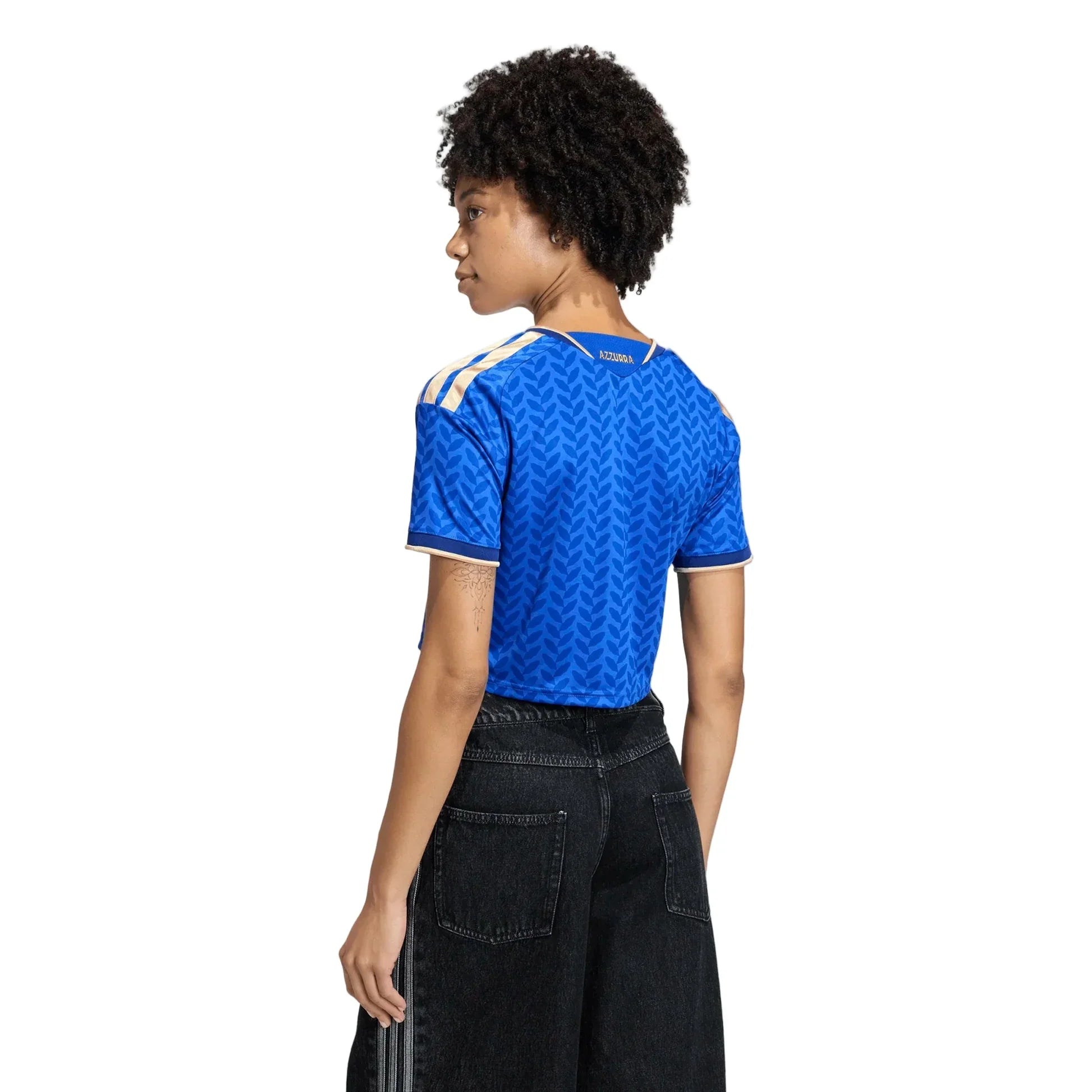 2026 Italy Women's Stadium Home Cropped Soccer Jersey - World Cup 2026