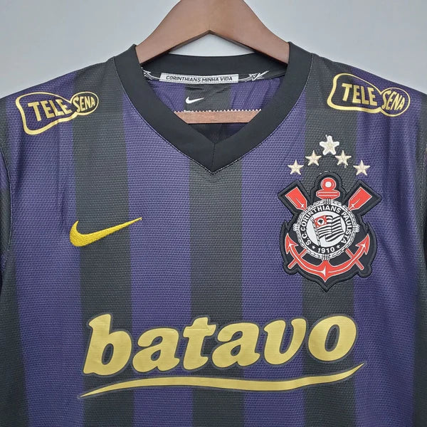 CAMISA RETRO Corinthians TERCEIRA 2009 PRETA/ROXA MASCULINA