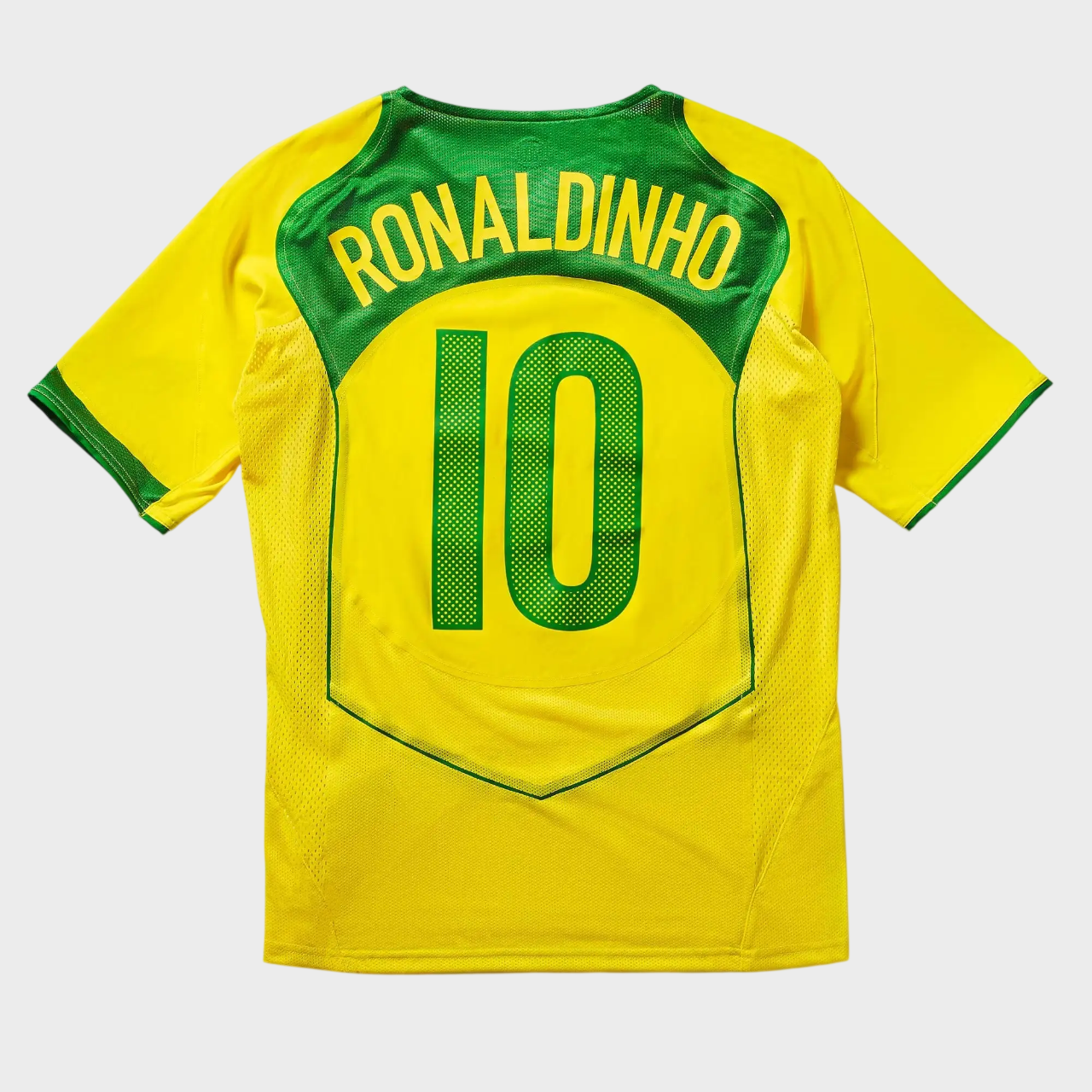 Jersey National Team Brazilian 2004 I Fan Reedição Total 90 RONALDINHO 10