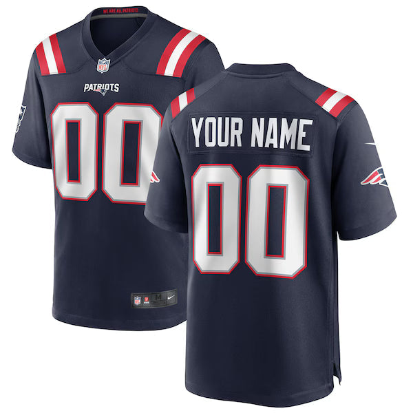 New England Patriots Nike Game Home Jersey - Navy - Custom  NFL